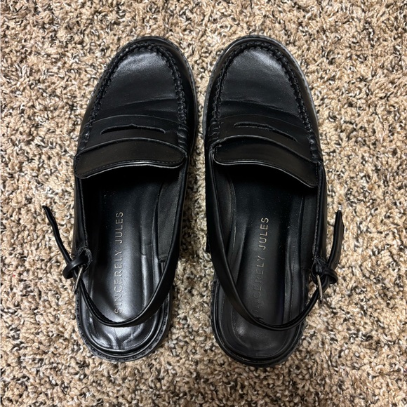 Sincerely Jules Black Loafers - Picture 2 of 4